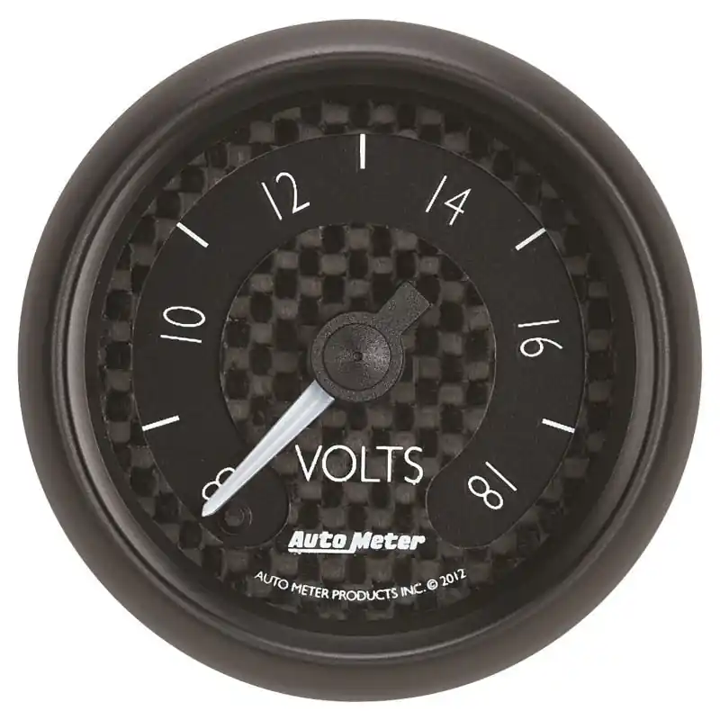 Autometer GT Series 52mm Full Sweep Electronic 8-18 Volts Voltmeter (ATM8091)