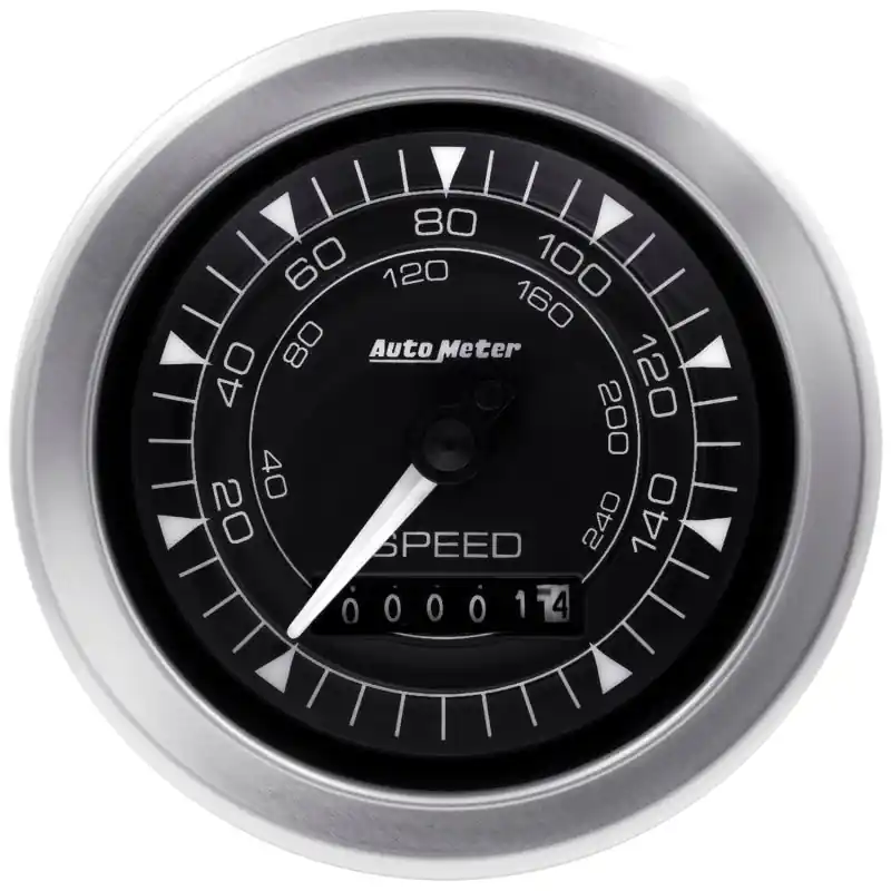 Autometer Chrono 3-3/8in 160MPH Electric Programmable Speedometer Gauge (ATM8188)