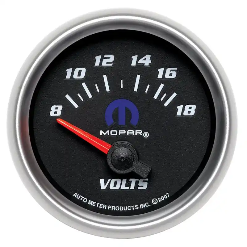 Autometer Mopar 52.4mm SSE 8-18 Volts Voltmeter Gauge (ATM880021)