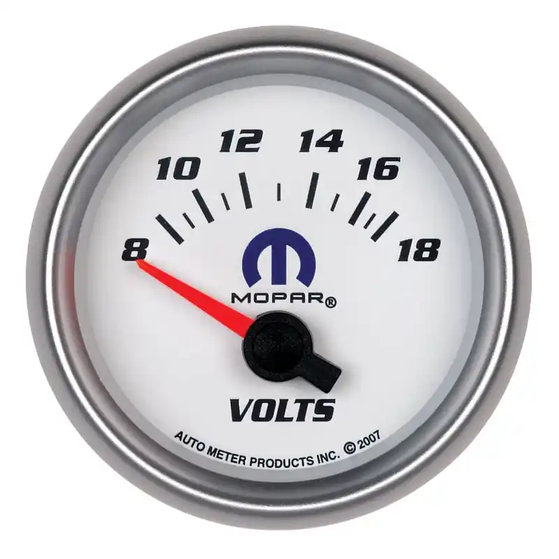 Autometer Mopar 52.4mm SSE 8-18 Volts Voltmeter Gauge (ATM880035)