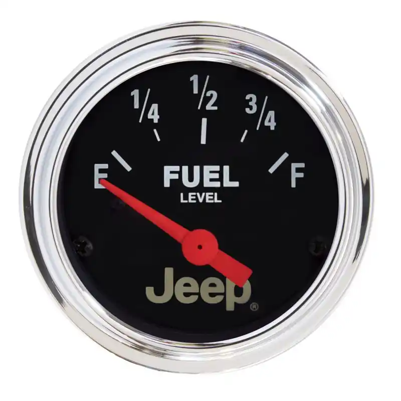 Autometer Jeep 52mm 0 OHMS Empty/90 OHMS Full Short Sweep Electronic Fuel Level Gauge (ATM880243)