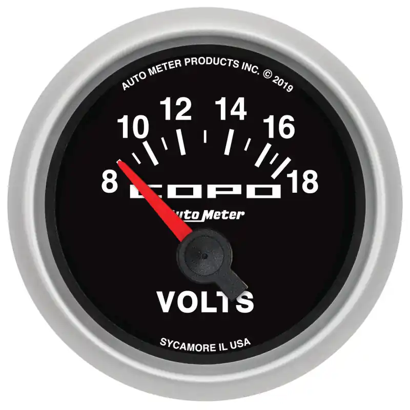 Autometer 52mm 18V Electric Voltmeter Chevrolet COPO Camaro (ATM880874)