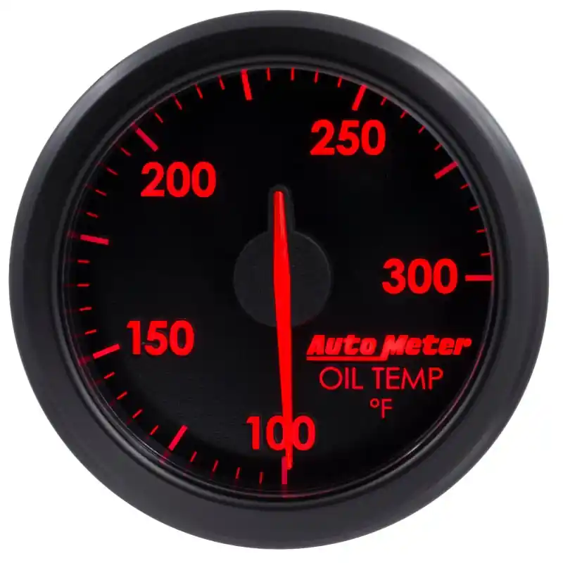 Autometer Airdrive 2-1/6in Oil Temp Gauge 100-300 Degrees F - Black (ATM9140-T)