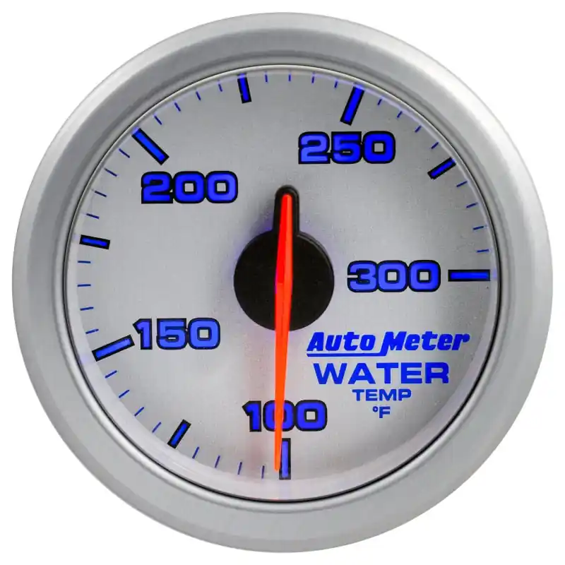 Autometer Airdrive 2-1/6in Water Temperature Gauge 100-300 Degrees F - Silver (ATM9154-UL)