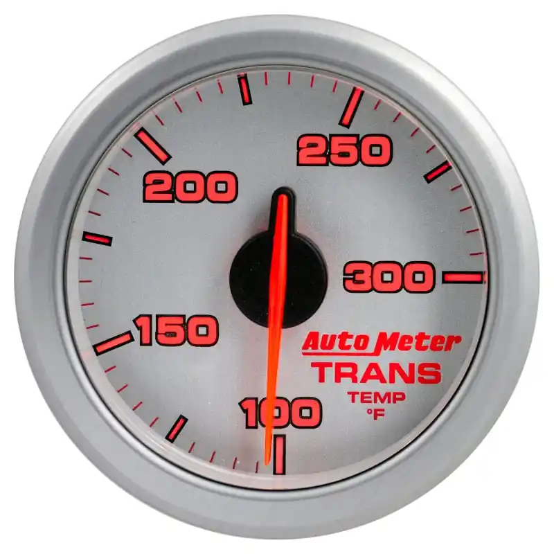 Autometer Airdrive 2-1/6in Trans Temperature Gauge 100-300 Degrees F - Silver (ATM9157-UL)