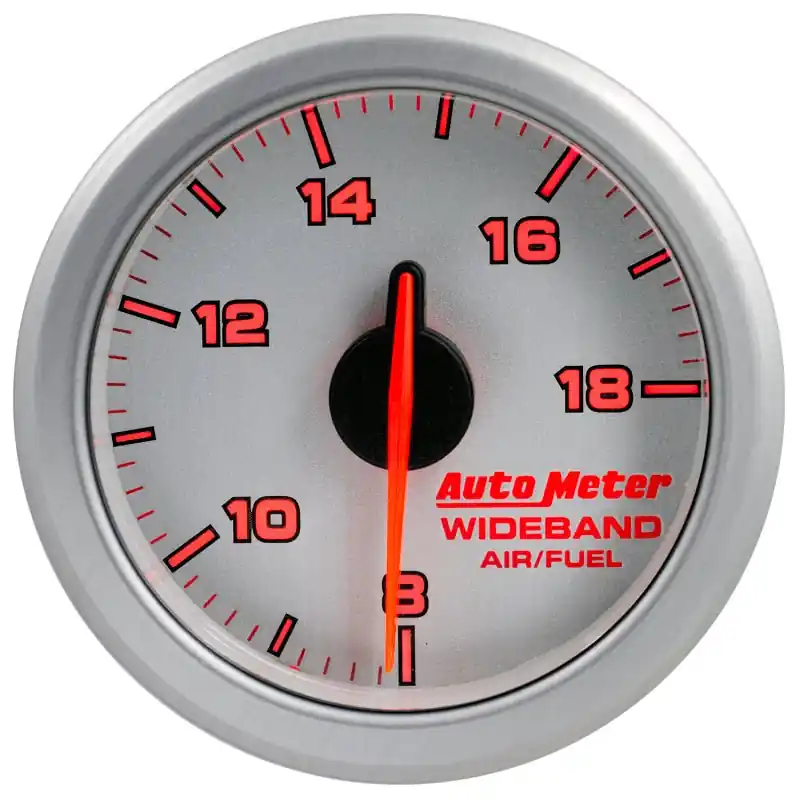 Autometer Airdrive 2-1/6in Wideband Air / Fuel Gauge 10:1-17:1 ARF Range - Silver (ATM9178-UL)