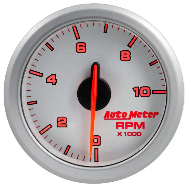 Autometer Airdrive 2-1/6in Tachometer Gauge 0-10K RMP - Silver (ATM9197-UL)