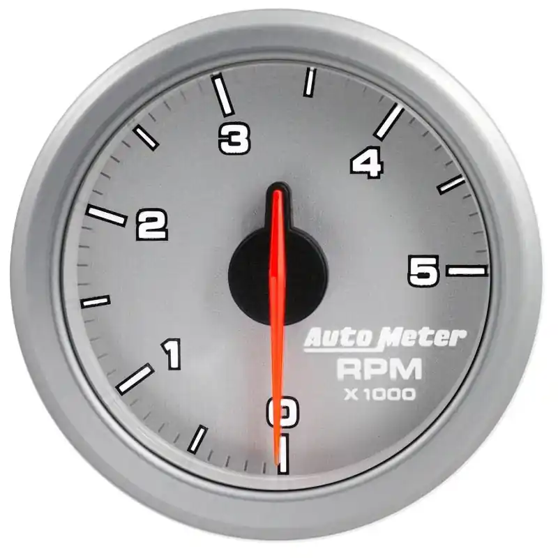 Autometer Airdrive 2-1/6in Tachometer Gauge 0-5K RPM - Silver (ATM9198-UL)
