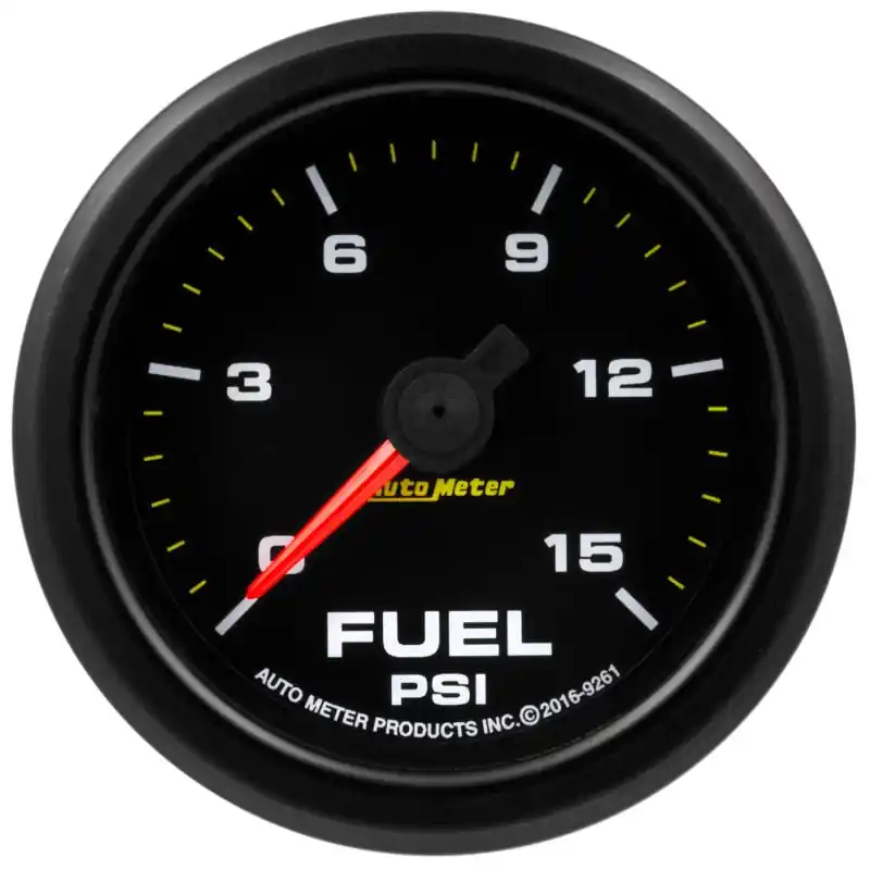 Autometer Extreme Environment 2 1/16in 15psi Fuel Pressure Gauge Stepper Motor w/ Warn (ATM9261)