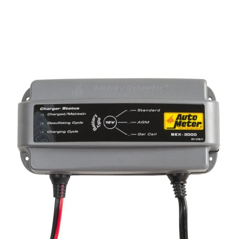 Autometer Battery Charger/Maintainer 12V/3A (ATMBEX-3000)