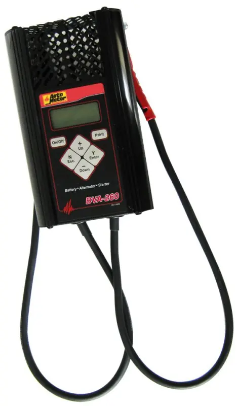 Autometer Handheld Electrical System Analyzer w/120 Amp Load for 6V/12V Applications (ATMBVA-260)