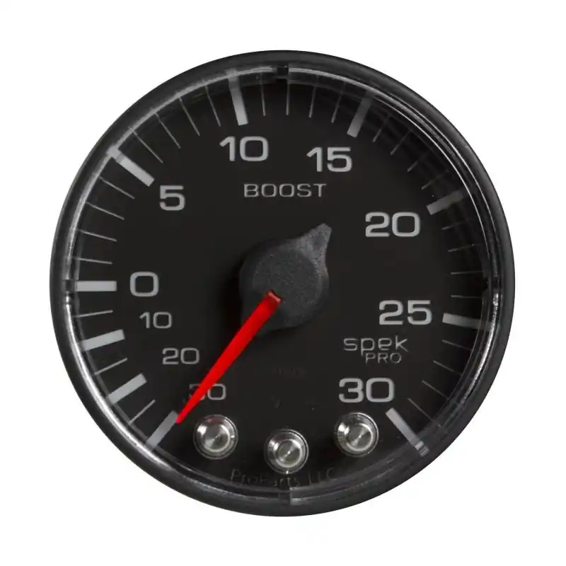 Autometer Spek-Pro 52.4mm 30inHG-30PSI Digital Stepper Motor Vac/Boost Gauge (ATMP302328)