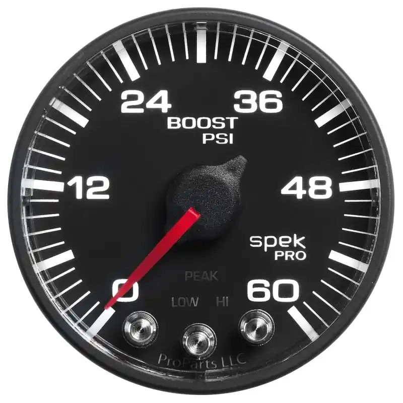 Autometer Spek-Pro 52.4mm 0-60 PSI Digital Stepper Motor Boost Gauge (ATMP304328)