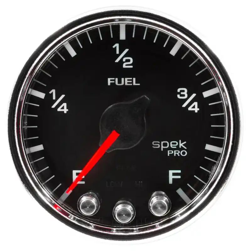 Autometer Spek-Pro Gauge Fuel Level 2 1/16in 0-270 Programmable Blk/Chrm (ATMP31231)