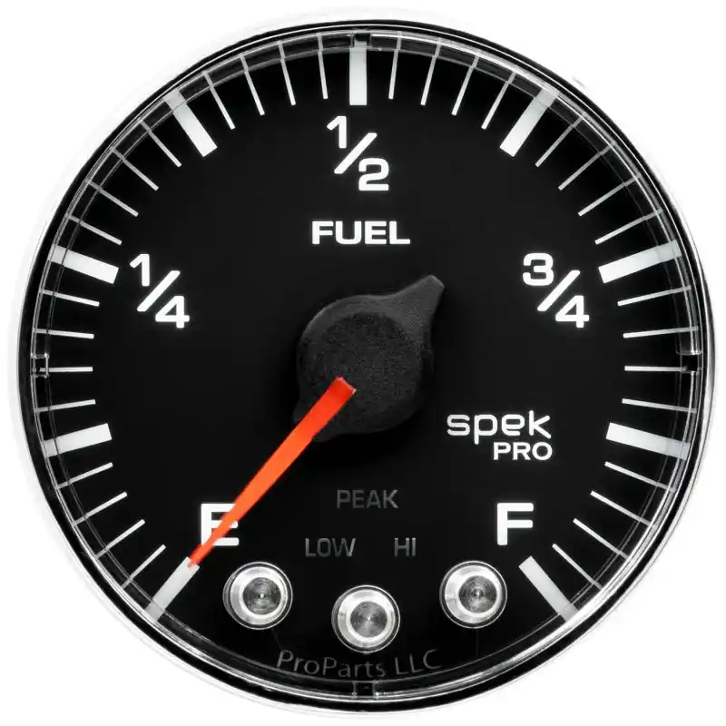Autometer Spek-Pro Gauge Fuel Level 2 1/16in 0-270 Programmable Blk/Chrm (ATMP312318)