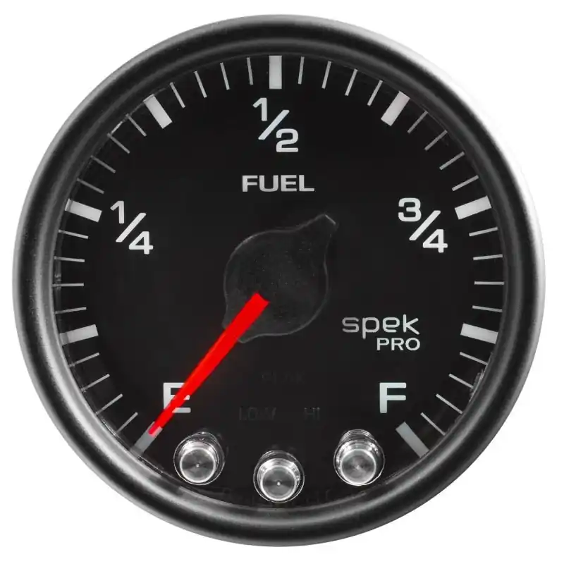 Autometer Spek-Pro Gauge Fuel Level 2 1/16in 0-270 Programmable Blk/Blk (ATMP31232)