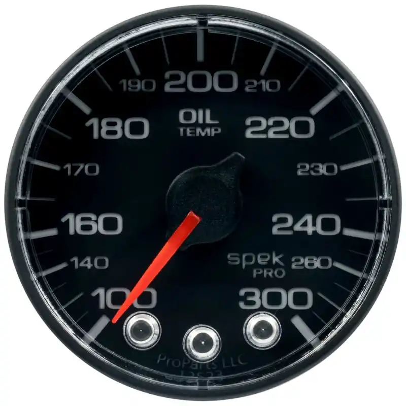 Autometer Spek-Pro 52.4mm 100-300 F Deg Digital Stepper Motor Oil Temp Gauge (ATMP322328)