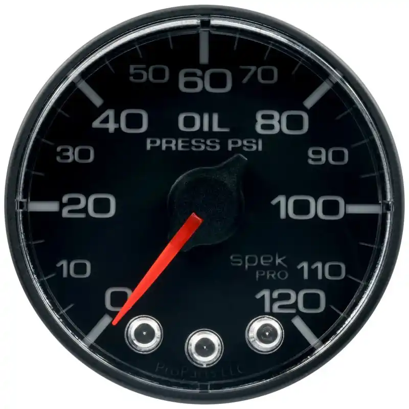 Autometer Spek-Pro 52.4mm 0-120 PSI Digital Stepper Motor Oil Pressue Gauge (ATMP325328)