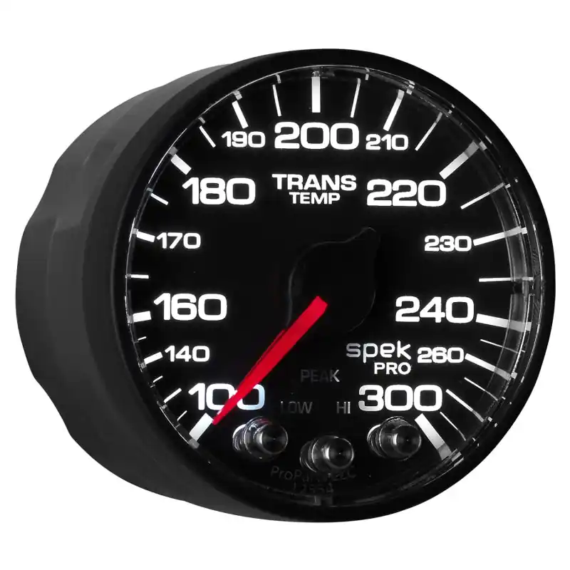 Autometer Spek-Pro 52.4mm 100-300 Deg F Digital Stepper Motor Trans Temp Gauge (ATMP342328)