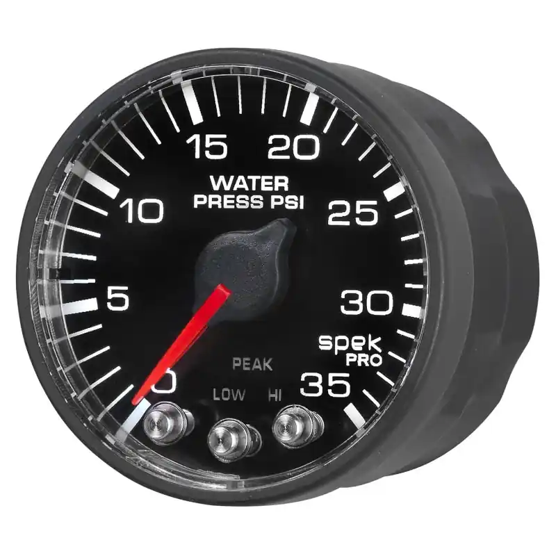 Autometer Spek-Pro 52.4mm 0-35 PSI Digital Stepper Motor Water Pressue Gauge (ATMP343328)