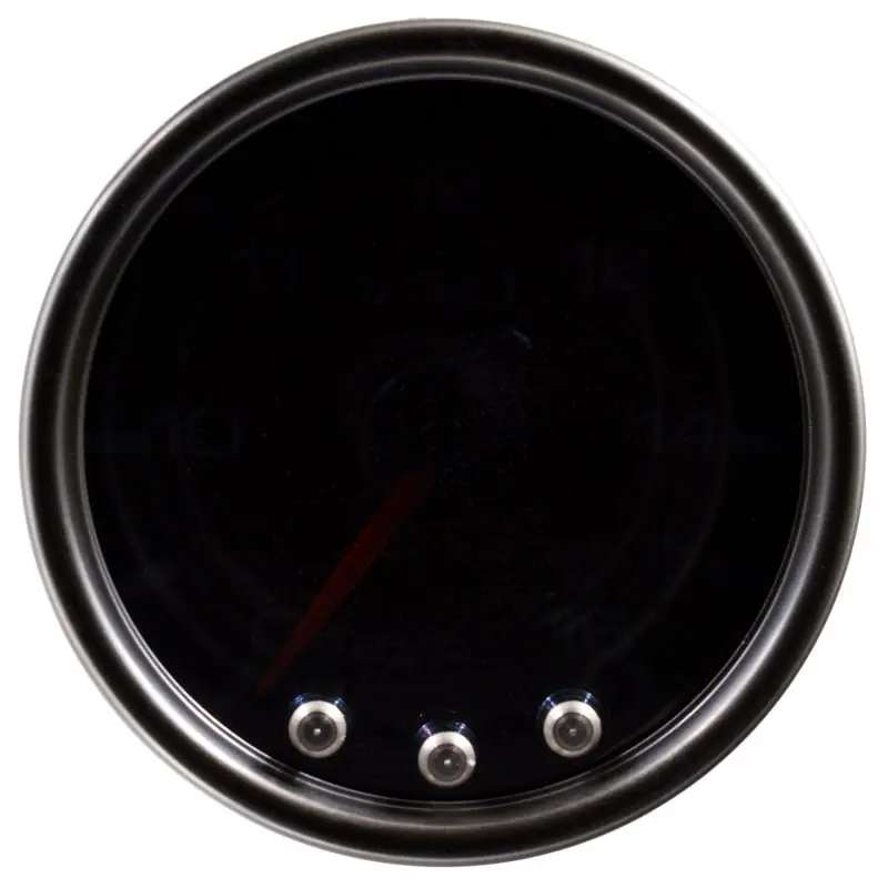 Autometer Spek-Pro Gauge Voltmeter 2 1/16in 16V Stepper Motor W/Peak & Warn Blk/Smoke/Blk (ATMP34452)