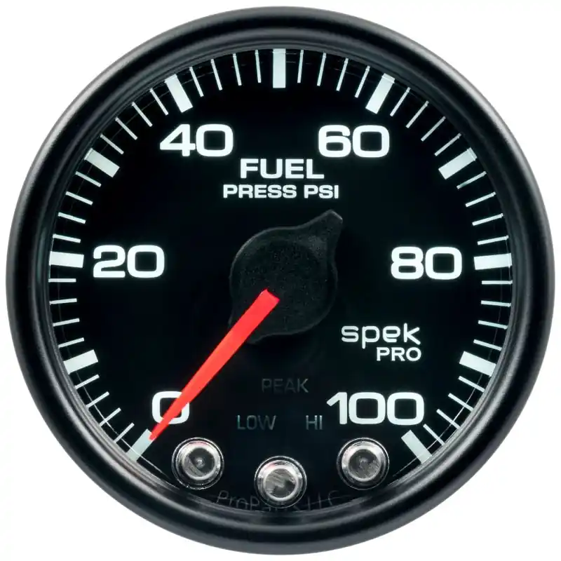 Autometer Spek-Pro - Nascar 2-1/16in Fuel Press 0-100 psi Bcb Ecu (ATMP51432)