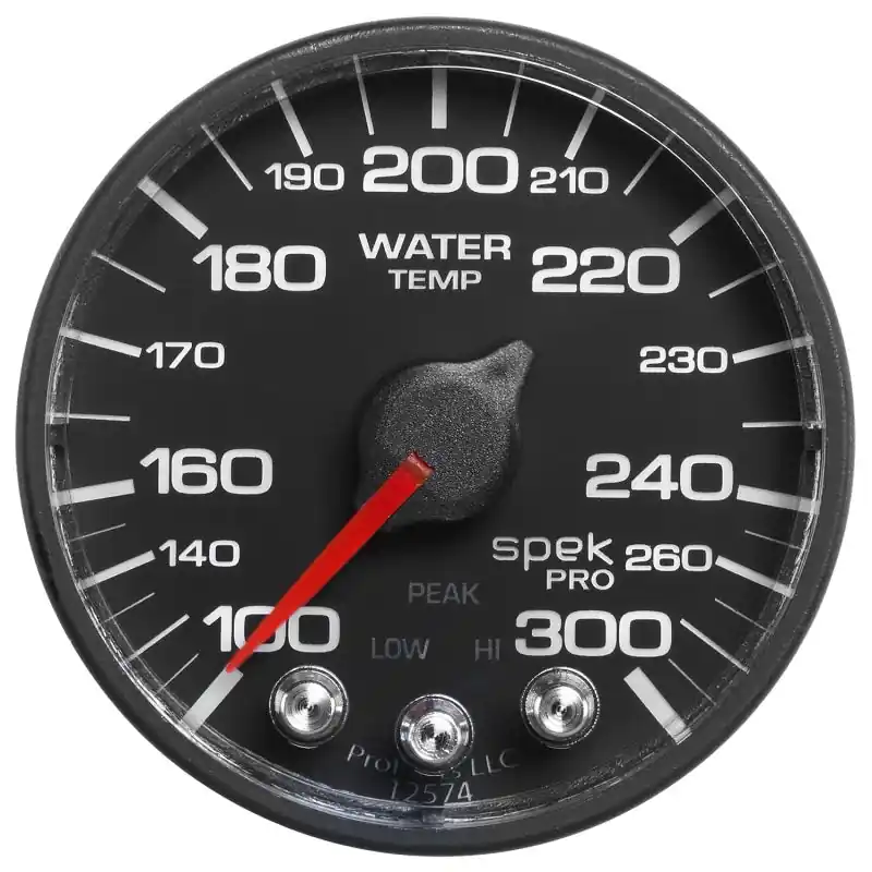 Autometer Spek-Pro - Nascar 2-1/16in Water Temp 100- 300F Bfb Ecu (ATMP546328)