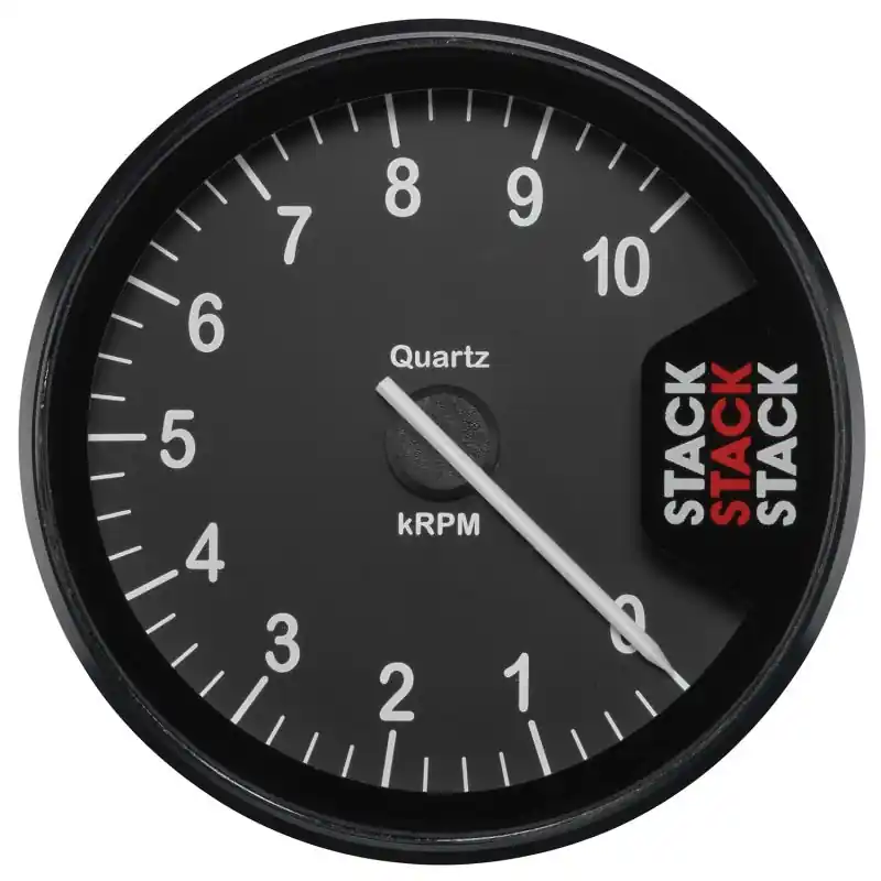 Autometer Stack Clubman Tachometer 80mm 0-10K RPM - Black (ATMST200-010)