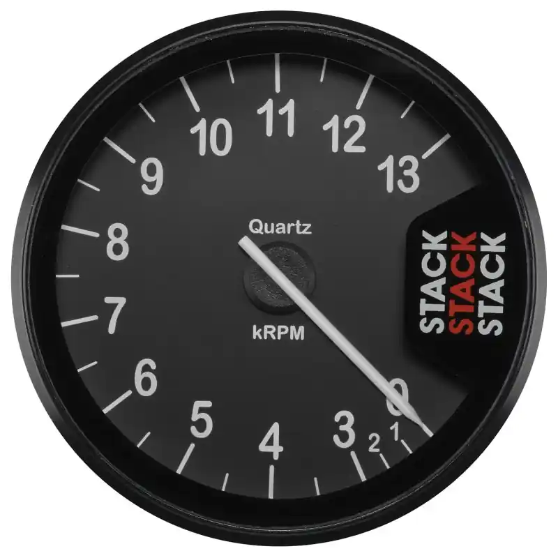 Autometer Stack Clubman Tachometer 80mm 0-3-13K RPM - Black (ATMST200-0313)