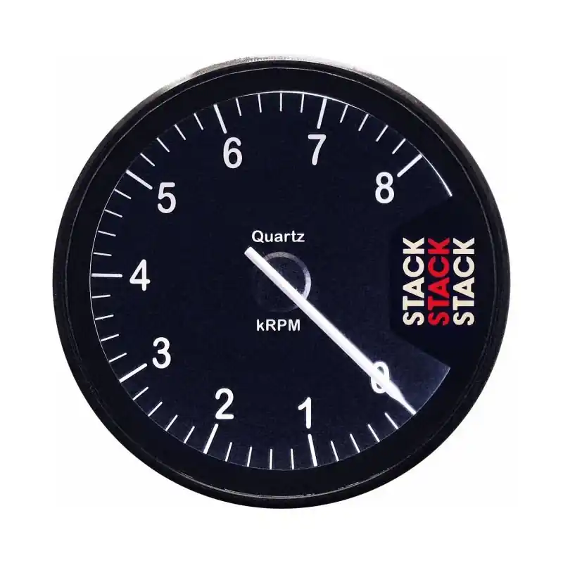 Autometer Stack Clubman Tachometer 80mm 0-8K RPM - Black (ATMST200-08)