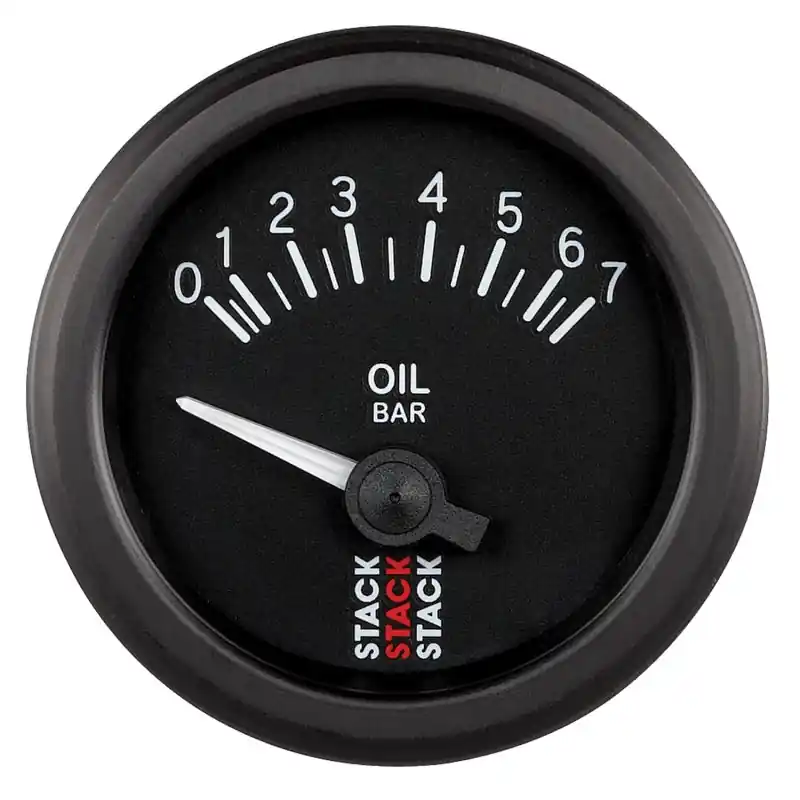 Autometer Stack 52mm 0-7 Bar M10 (M) Electric Oil Pressure Gauge - Black (ATMST3201)