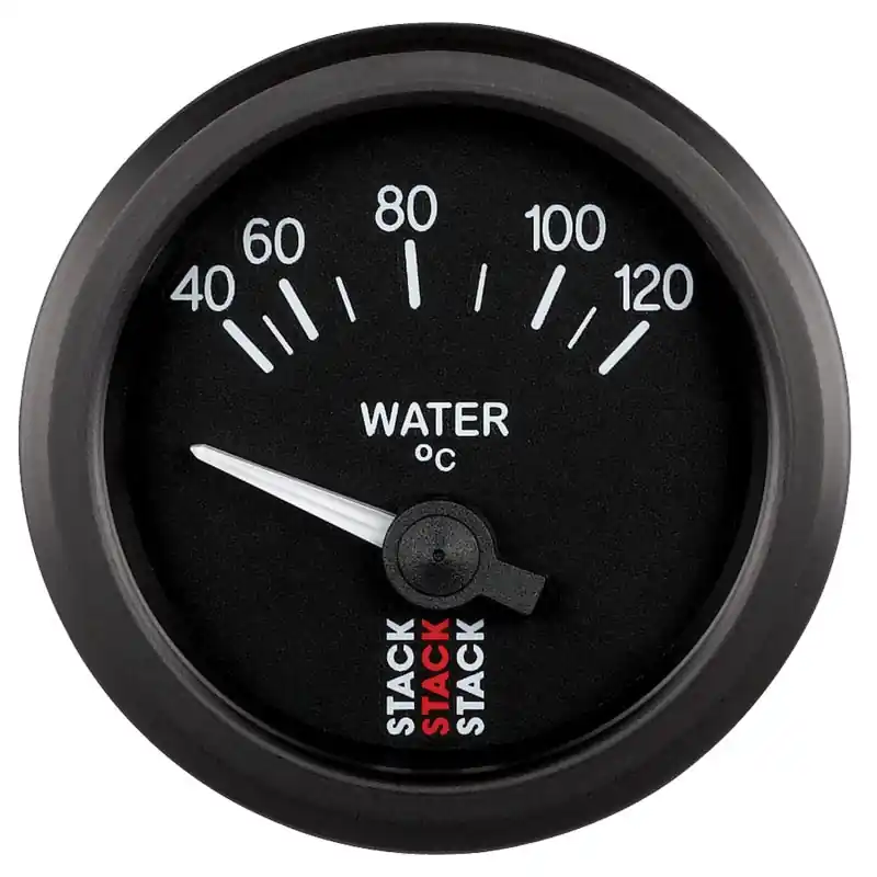 Autometer 52mm Stack Instruments 40-120 Degree C Electric Water Temperature Gauge - Black (ATMST3207)