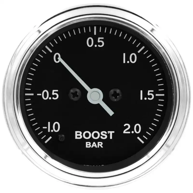 Autometer Stack 52mm -1 to +2 Bar (Incl T-Fitting) Pro Stepper Motor Boost Pressure Gauge - Classic (ATMST3311C)