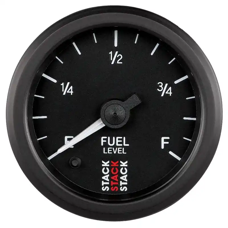 Autometer Stack Instruments 52mm 0-280 Ohm Programmable Pro Stepper Motor Fuel Level Gauge - Black (ATMST3315)