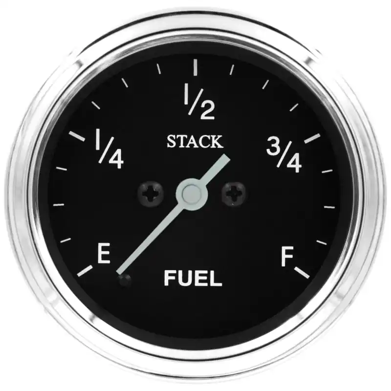 Autometer Stack 52mm 0-280 Ohm Programmable Pro Stepper Motor Fuel Level Gauge - Classic (ATMST3315C)