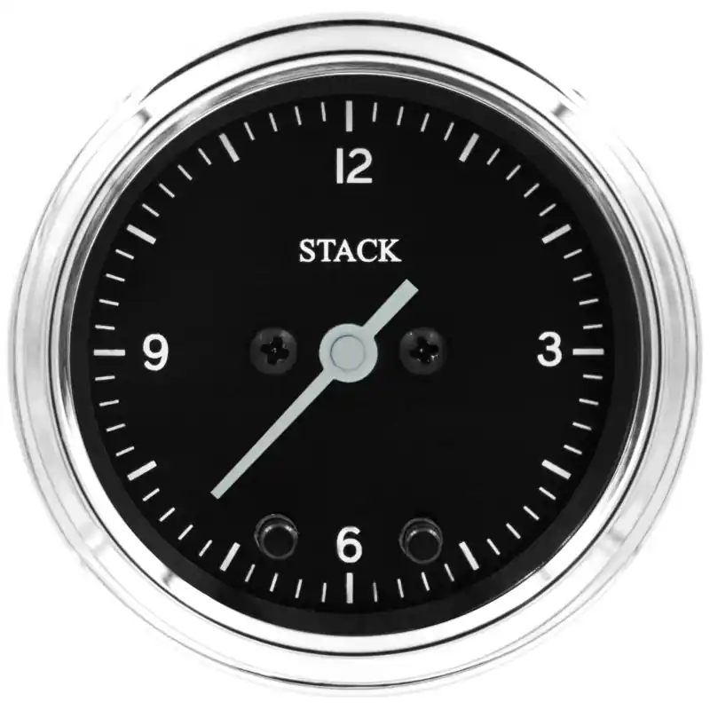 Autometer Stack Analog Clock Gauge - Classic (ATMST3317C)