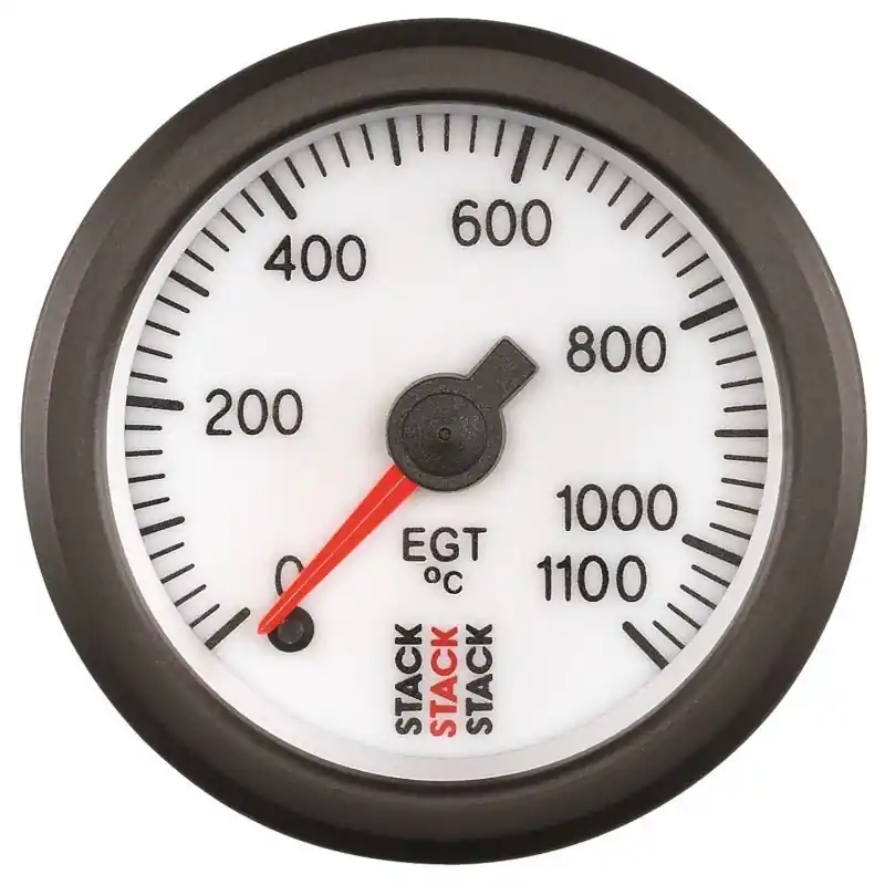 Autometer Stack 52mm 0-1100 Deg C Pro Stepper Motor Exhaust Gas Temp Gauge - White (ATMST3363)