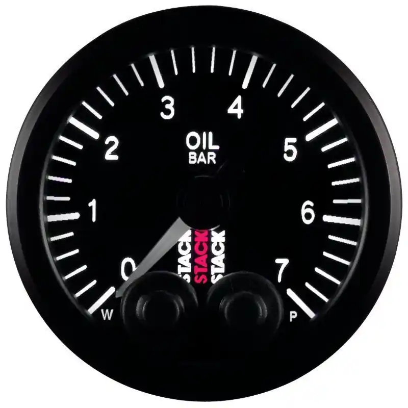 Autometer Stack 52mm 0-7 Bar M10 Male Pro-Control Oil Pressure Gauge - Black (ATMST3501)
