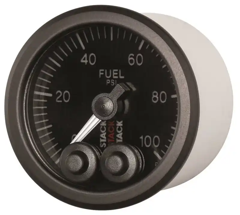 Autometer Stack Instruments Pro Control 52mm 0-100 PSI Fuel Pressure Gauge - Black (1/8in NPTF Male) (ATMST3506)