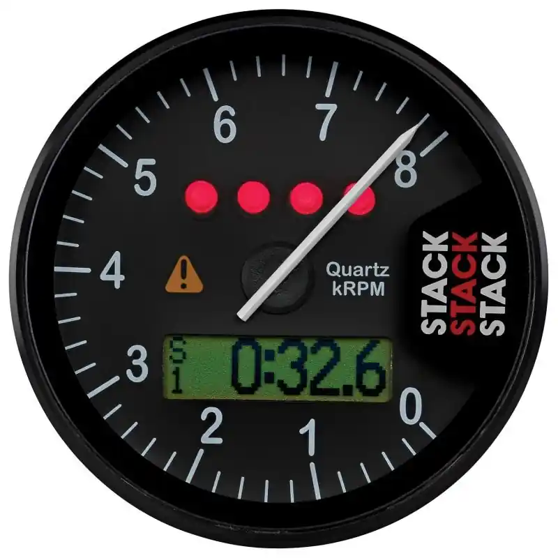 Autometer Stack Display Tachometer 0-8K RPM - Black (ATMST700SR-A)