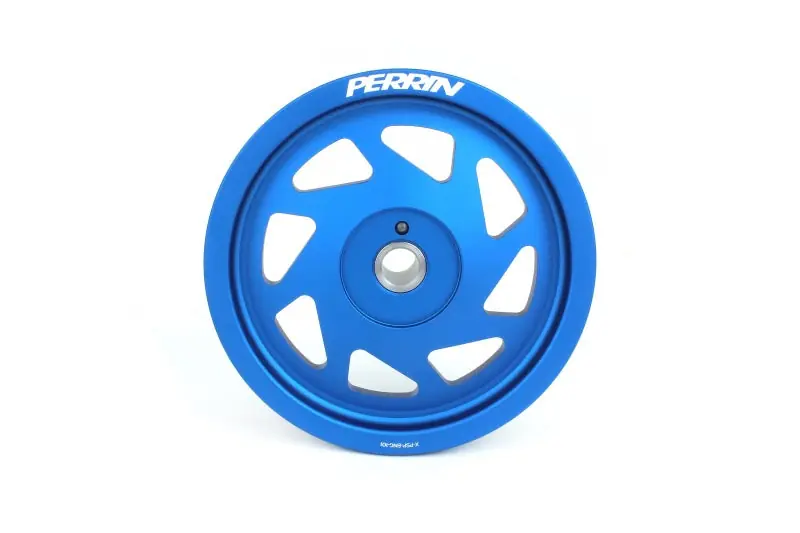 PERRIN 19-21 Subaru WRX / 16-18 Forester Lightweight Crank Pulley (FA/FB Engines w/Large Hub) - Blue (PERPSP-ENG-104BL)