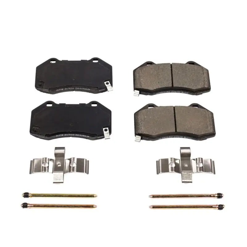 Power Stop 17-18 Fiat 124 Spider Front Z17 Evolution Ceramic Brake Pads w/Hardware (PSB17-1379B)