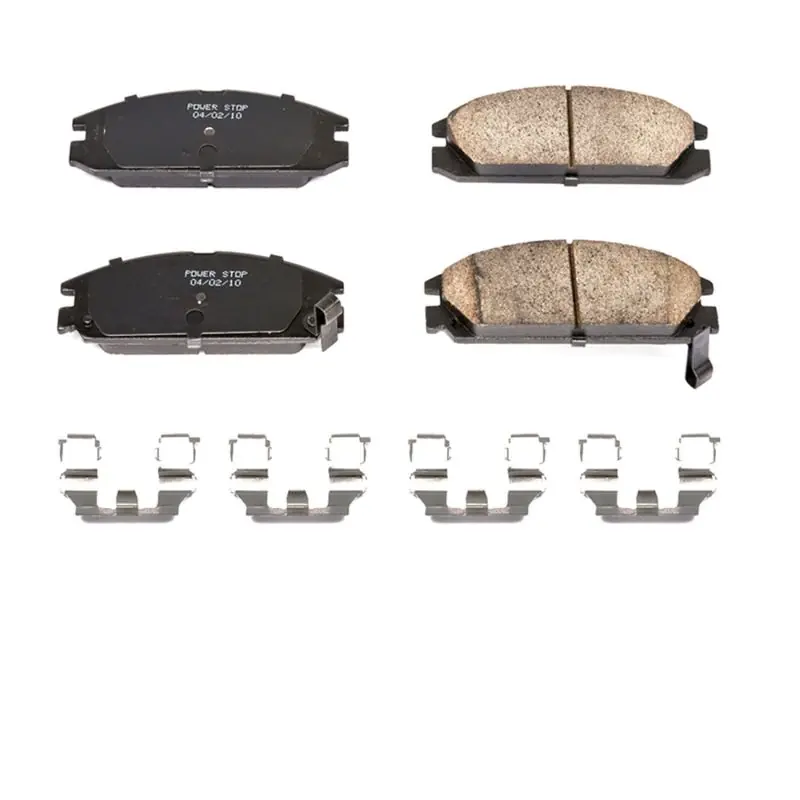 Power Stop 86-89 Acura Integra Front Z17 Evolution Ceramic Brake Pads w/Hardware (PSB17-334)