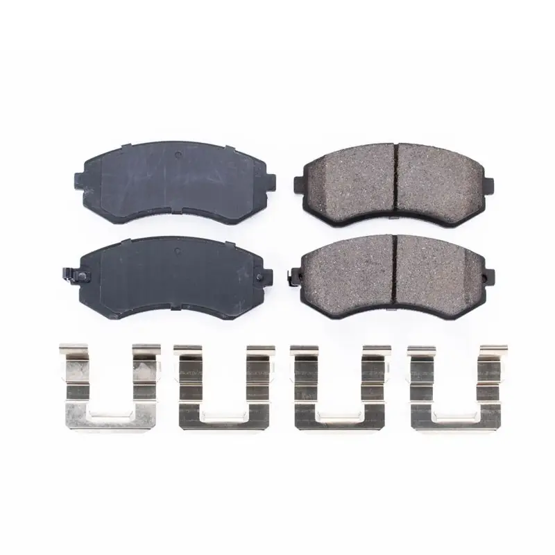 Power Stop 89-96 Nissan 240SX Front Z17 Evolution Ceramic Brake Pads w/Hardware (PSB17-422)
