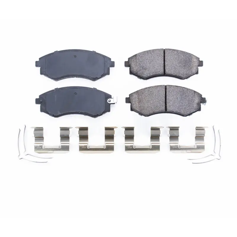 Power Stop 92-01 Hyundai Elantra Front Z17 Evolution Ceramic Brake Pads w/Hardware (PSB17-449)