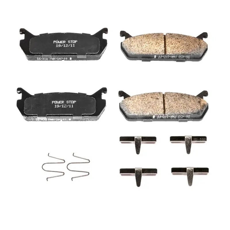Power Stop 91-96 Ford Escort Rear Z17 Evolution Ceramic Brake Pads w/Hardware (PSB17-458)