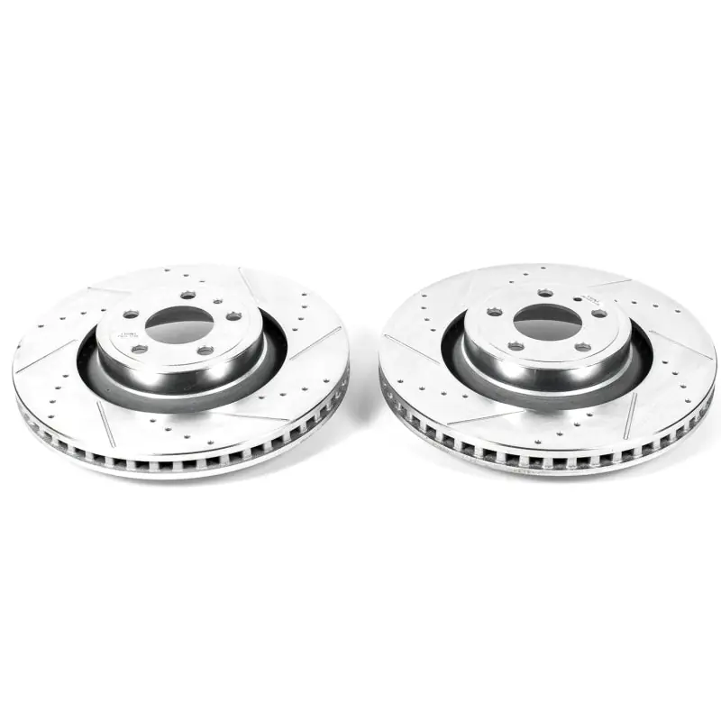 Power Stop 15-19 Ford Mustang Front Evolution Drilled & Slotted Rotors - Pair (PSBAR85157XPR)
