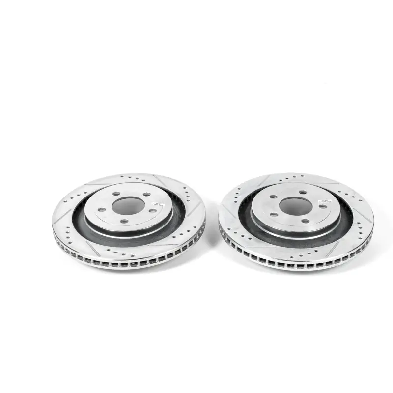Power Stop 15-19 Ford Mustang Rear Evolution Drilled & Slotted Rotors - Pair (PSBAR85160XPR)