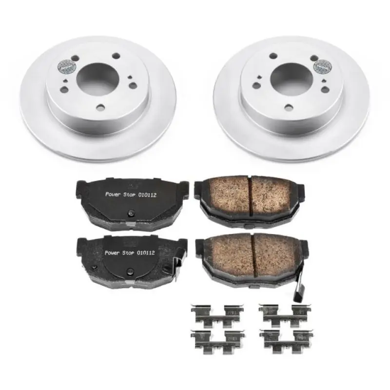 Power Stop 94-98 Nissan 240SX Rear Z17 Evolution Geomet Coated Brake Kit (PSBCRK1174)