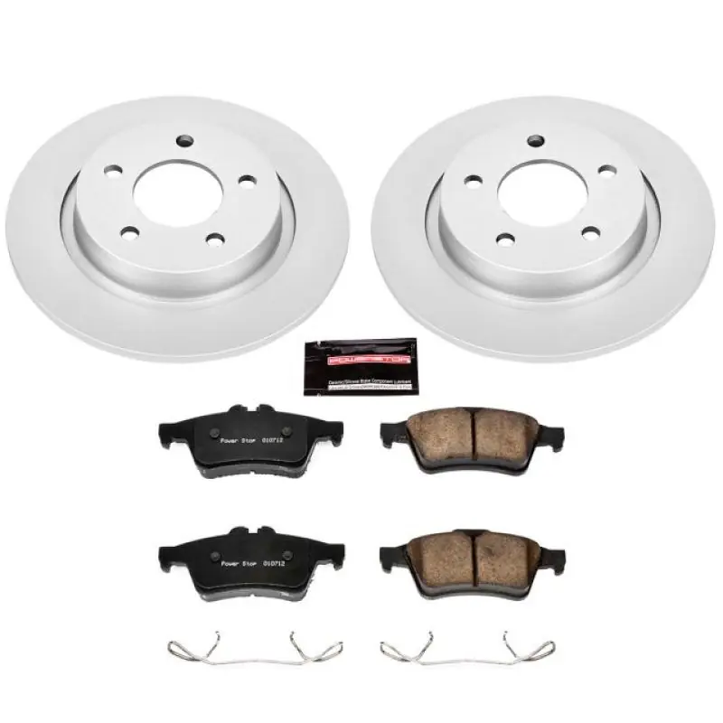 Power Stop 04-13 Mazda 3 Rear Z17 Evolution Geomet Coated Brake Kit (PSBCRK129)